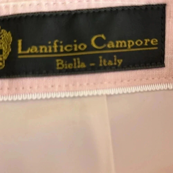 Brooks Brothers linen blend pinstriped peach colored pants size 6 - Picture 5 of 6